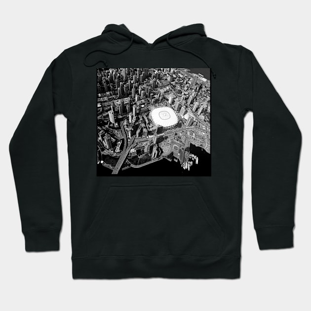 BC Place Aerial Photograph Hoodie by ArtAndBliss
